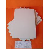 İnci Tuval 25 x 35 cm Pres Mdf Plaka 5 Adet Yüzey Dokulu Boyanabilir Kompozit Mdf Kalınlık 5 mm