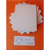 İnci Tuval 30 x 40 cm Pres Mdf Plaka 5 Adet Yüzey Dokulu Kompozit Boyanabilir Mdf Kalınlık 5 mm