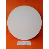İnci Tuval 85 cm Daire Yuvarlak Tuval Profesyonel 1.kalite Pamuk 380GR/M2 Dokulu Astarlı Gergin Arkadan Zımbalı - Beyaz