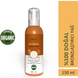 INCIA %100 Doğal Bronzlaştırıcı Yağ 150 ml Yoğun Bronzlaştırıcı Etki ile Organik Avokado Yağı