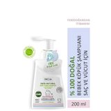 Incia %100 Dogal Organik Sertifikali Bebek Kopuk Sampuani Sac Vucut Lavanta Konak Onleyici Yenidogan 200Ml