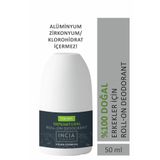 Incia %100 Doğal Roll-On Deodorant Erkeler Için Ter Kokusu Önleyici Lekesiz 50Ml