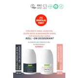 INCIA %100 Doğal Roll-on Kadın + Erkek Deodorant Ter Kokusu Önleyici Lekesiz 50 ml 2'li Set