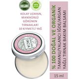 Incia %100 Doğal Tırnak Bakım Balmı Yoğun Nemlendirici Kremi Argan Yağlı Organik Vegan 15 ML