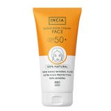 Incia Sunscreen Cream Face 50+ Faktör Nemlendirici Tüm Cilt Tipleri Renksiz 50 ml Yüz Güneş Koruyucu Krem
