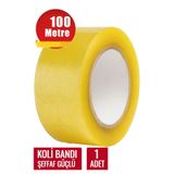 İnciFiks Koli Bandı 45 MM X 100 Metre Şeffaf Güçlü Yapışkanlı Kopmayan Bant Bandı Bantları