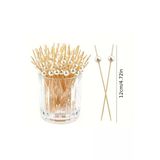 Incili Bambu Kokteyl Çubukları 12 cm 15 Adet