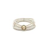 İncili Lastik Bileklik - Altın — Renk: Altın