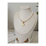 İNCİORA JEWELRY Gemici Kilitli Kişiselleştirilebilir Doğal Gerçek İnci Kolye
