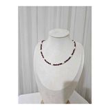 İnciora Jewelry Gerçek Arpa İnci Ve Yakut Taşlı Kolye
