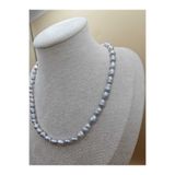 İNCİORA JEWELRY GERÇEK DOĞAL İNCİ GÜMÜŞ RENKLİ KOLYE Gri İORA3