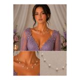 İNCİORA JEWELRY GERÇEK DOĞAL İNCİ GÜMÜŞ ZİNCİR ARALIKLI KOLYE - 925 ayar GÜMÜŞ 45 ÇOKLUİNCİ001