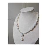 İnciora Jewelry Gerçek Doğal İnci Kolye, Gelin Ve Özel Günler İçin