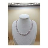 İNCİORA JEWELRY Gerçek Doğal İnci Mor / Somon Başak Dizilim Kolye mor-somon-başak-kolye