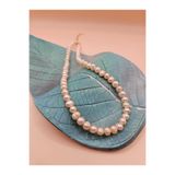 İNCİORA JEWELRY GERÇEK DOĞAL MOR/PEMBE İNCİ 4-5 mm KOLYE MORPEMBE4-5