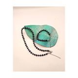 İNCİORA JEWELRY Gerçek Premium Kalite Siyah İnci 7–8 mm Hematit Taşlı Kolye ve Bileklik Set – Çelik Kilit Siyahinci01