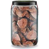 Incir Cips Siyah Icir Cipsi Bi Kavanoz 660 Cc. Cam Kavanozda Katkısız Kara Incir Kurusu Fig Chips - 1 Adet