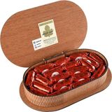 İncir Evi Cevizli Çukulat Kuru Incir 450 gr Oval Ahşap Kutu - 500 gr