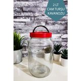 incirop 2 Litre Kapaklı Cam Saklama Kavanozu Turşu, Bakliyat & Reçel İçin