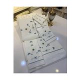 incisecrethome El Işi Iğne Oyalı, Rokokolu, Nakış Işlemeli Pike Ve Nevresim Set 7 Parçadan Oluşmaktadır.