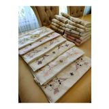 incisecrethome Havlu El Işi Iğne Oyalı Rokokolu Bambu Havlu 1 Adet 50*90 Cm