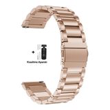 İncisoft Huawei Watch Gt5 Pro / Gt5 / Gt4 46mm Uyumlu Paslanmaz Çelik Metal Baklalı Kordon