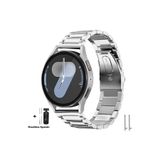 İncisoft Samsung Galaxy Watch 4 5 6 7 Fe 40 44 Classic 42 43 46 47mm Paslanmaz Çelik Metal Baklalı Kordon