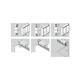 Indaux Sürgülü Gardrop Ön Kapak Taşıyıcı 2li Teker - standart