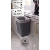 İndecor Houseware 15 Litre Kapaksız Banyo , Mutfak ve Ofis Çöp Kovası Dolap Kapağı Asma Aparatlı Çöp Kutusu Tezgahüstü Çöp Kovası