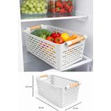İndecor Houseware 2 Adet Çok Amaçlı Plastik Tutacaklı Organizer Sepet Dolap Içi Çekmece Düzenleyici - Beyaz - standart