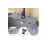 İndecor Houseware Su Tutucu Musluk Matı Mutfak Banyo Için Koruyucu Musluk Lavabo Bulaşık Süngeri Matı Antrasit Gri