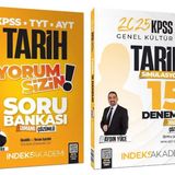 İndeks Akademi 2025 Kpss Tarih Yorum Sizin Soru Bankası + 15 Deneme 2 Li Set - Aydın Yüce İndeks