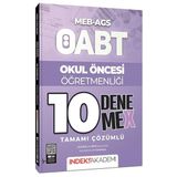 İndeks Akademi 2025 Öabt Meb-Ags Okul Öncesi Öğretmenliği 10 Denemex Çözümlü İndeks Akademi Yayınları
