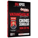 İndeks Akademi 2026 KPSS Vatandaşlık ÖSYM nin İndeksi Çıkmış Sorular Son 15 Yıl Konu Konu Çözümlü - Emrah Vahap Özkaraca İndeks Akademi Yayıncılık