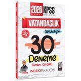 İndeks Akademi 2026 KPSS Vatandaşlık Simülasyon 30 Deneme Çözümlü - Emrah Vahap Özkaraca