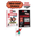 İndeks Akademi Emrah Vahap Özkaraca 2026 KPSS Vatandaşlık Tamamı Çözümlü Deneme+Çıkmış Sorular