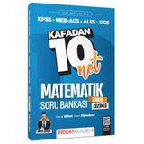 İndeks Akademi İndeks Akademi 2026 Kpss Meb-ags Ales Dgs Matematik Kafadan 10 Net Soru Bankası Çözümlü - Metin Şimş