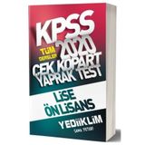 İndeks Akademi SÜPER FİYAT - Yediiklim 2020 KPSS Lise Ön Lisans Tüm Dersler Yaprak Test Çek Kopart Yediiklim Yayınl