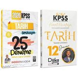 İndeks + Dijika 2026 Kpss Tarih 25 + 12 Deneme 2 Li Set - Aydın Yüce, Kemal Karakaya İndeks Akademi + Dijika Yayıncılık