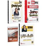 İndeks + Hoca Kafası 2026 Kpss Vatandaşlık Pratiko + Soru + Paragraf Deneme 4 Lü Set