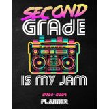 Independently published 2nd Grade is my Jam 2023-2024 Planner: Monthly and Weekly Class Organizer | Lesson Plan Grade and Record Books for 2nd Grade Teacher | July 2023-June ... to school Teacher | Boombox Teacher Cover
