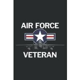 Independently published Air Force Veteran With Vintage Roundel and Jet: Ruled Notebook/Journal - Lined Journal with Matte Finish Cover, 6" x 9", Perfect for School, Office & Home