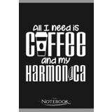Independently published Coffee And Harmonica Joke French Harp Notebook: 120 pages 6x9 inches| Gratitude Journal Notebook Gift For All Ages All Genders