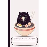 Independently published COMPOSITION NOTEBOOK: Maneki Neko Lucky Cat Journal/ Black Cat 6 x 9 Lined Paper .