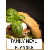 Independently published FAMILY MEAL PLANNER NOTEBOOK: Meal Planning Healthy Benefits Monitor Food Portions Easily Prepare Meals Log Meals with This Convenient Notebook 100 Pages, 8.5 X 11