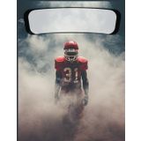 Independently published Football Player Emerging from the Fog: 100 Page 5x5 Graphing Notebook