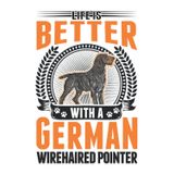 Independently published German Wirehaired Pointer Notebook: Life Is Better With A German Wirehaired Pointer / 6x9 Inches / 120 graph sites Sites