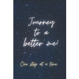 Independently published Journey to a better me - one day at a time: Cool blank lined notebook