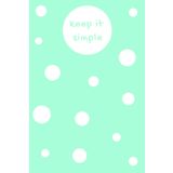 Independently published Keep it Simple: Cute Mint Green with White Polka Dots Composition Notebook, 120 Total Pages of which 118 Lined Pages - 6 x 9 inches, Great Gift for Women, Girls and Teenage Girls