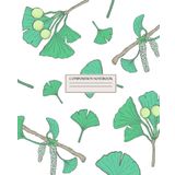 Independently published Lined Composition Notebook: Botanical Ginkgo Biloba Nature Cottagecore | 110 pages Daily Journal for School